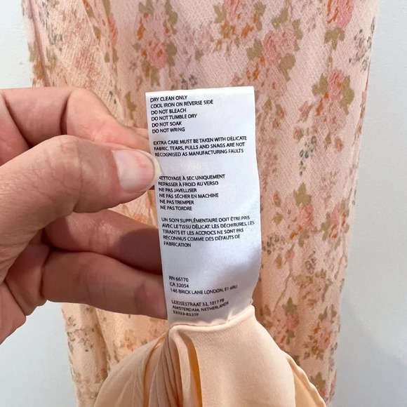 Hansen & Gretel Cream Floral Lace Bohemian Classic Girly Slip Maxi Dress Medium - Picture 9 of 10